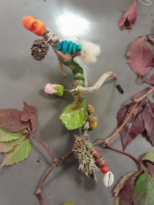 créativité enfant bois